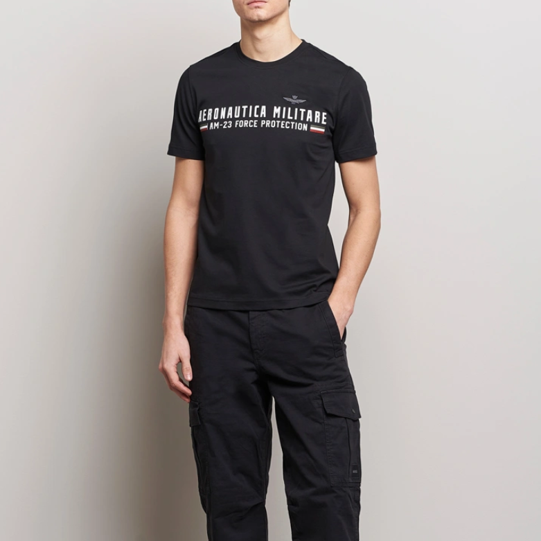 Buy Aeronautica Militare Logo Crew Neck T-Shirt Online in Nepal - Online Shopping Nepal - Online Clothing Shop Nepal