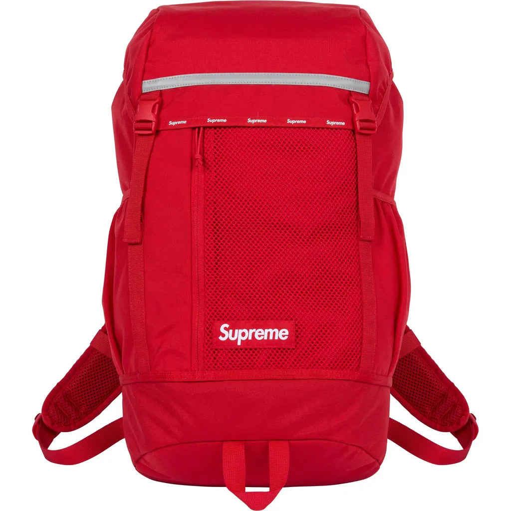 Supreme logo-patch backpack