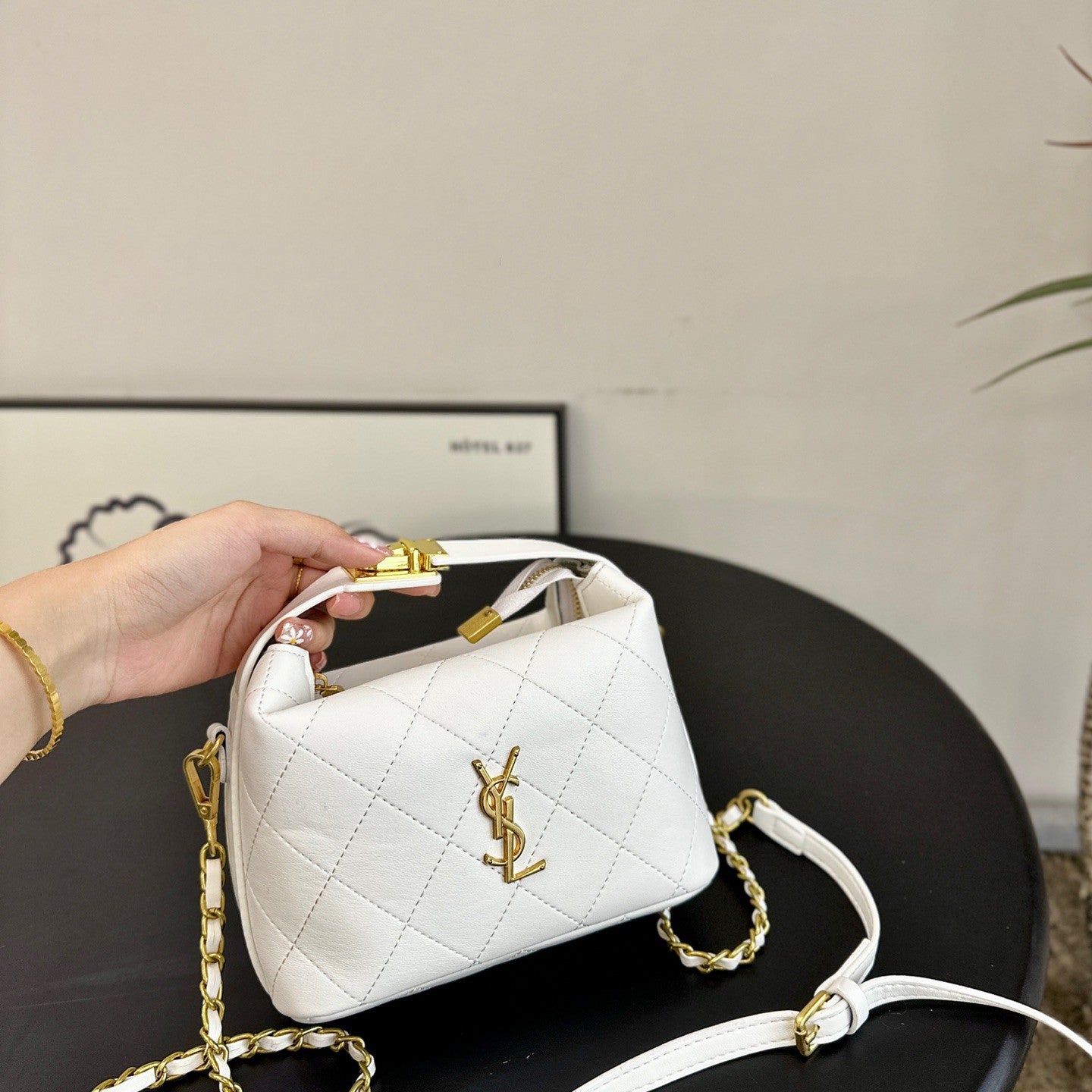 Buy Saint Laurent Lunchbox Bag Chain Crossbody Bag Online in Nepal - Online Shopping Nepal - Online Clothing Shop Nepal